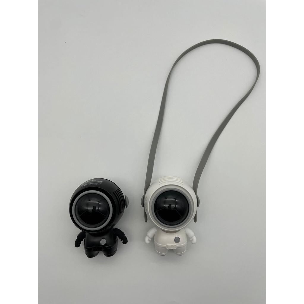 Quạt mini cầm tay đeo cổ New spaceman tích điện sạc usb thích hợp ngoài trời văn phòng, sinh viên, học sinh làm quà tặng