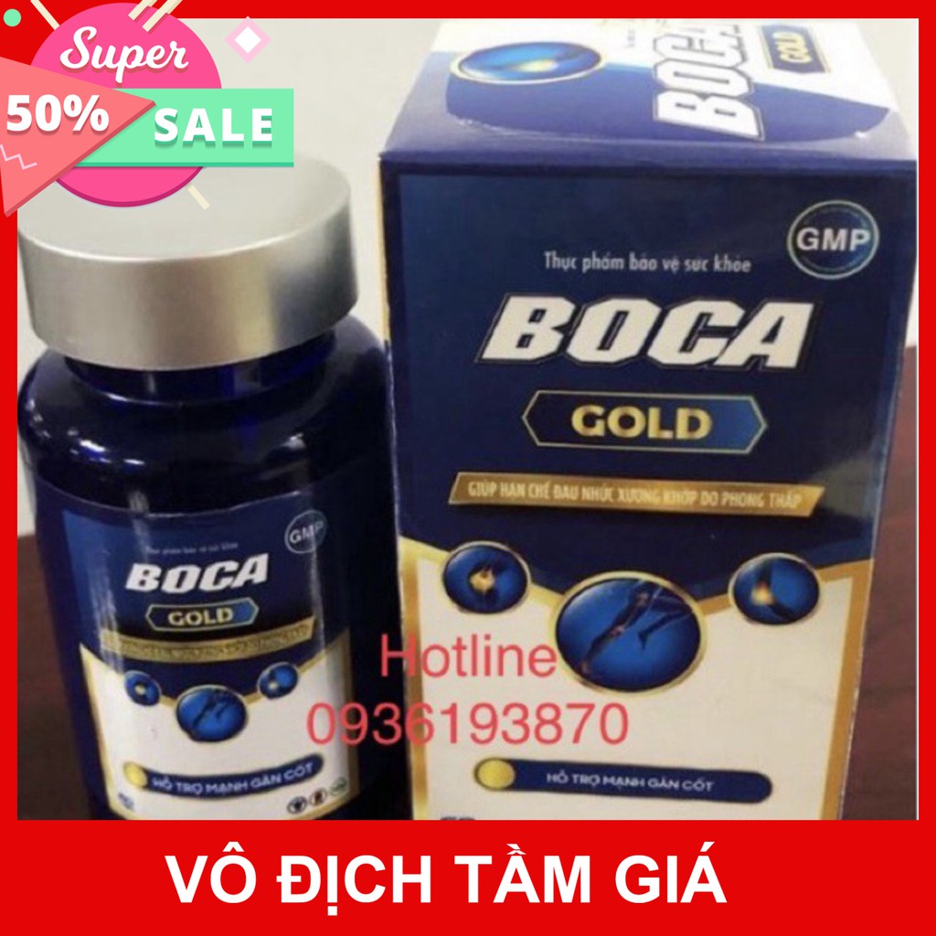 Boca Gold – Viên Uống Hỗ Trợ Cải Thiện Gân Cốt – Hộp 60 viên