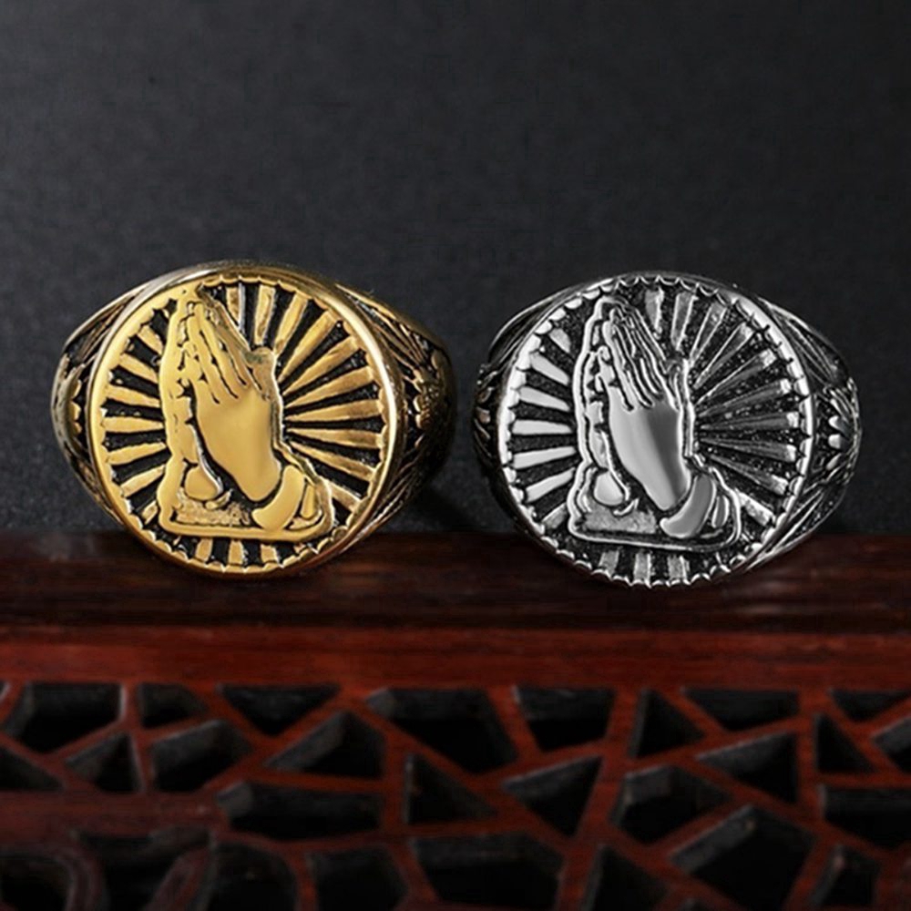 Nhẫn làm từ hợp kim màu vàng thời trang kích thước 7-14