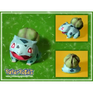 Mô hình giấy Pokemon: BULBASAUR Ver.2