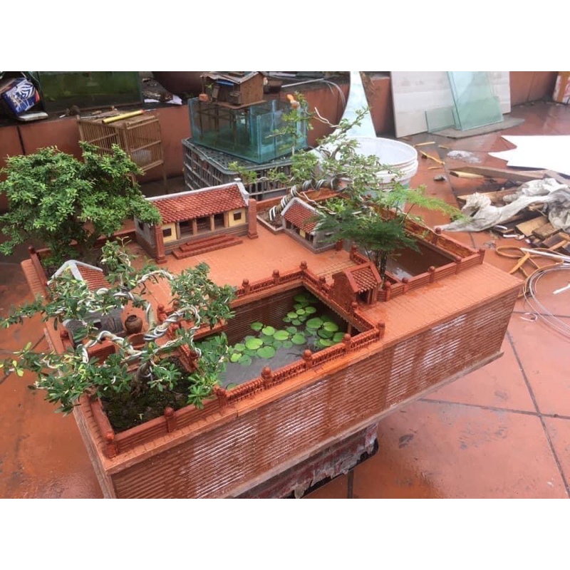 Tiểu cảnh nhà cổ bắc bộ mẫu 1