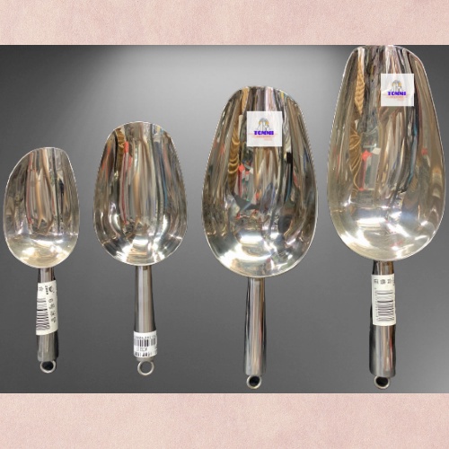 Xúc Đá Inox Cao Cấp HÀNG LOẠI 1 DÀY Muỗng Xúc Đá Inox - Dụng Cụ Pha Chế