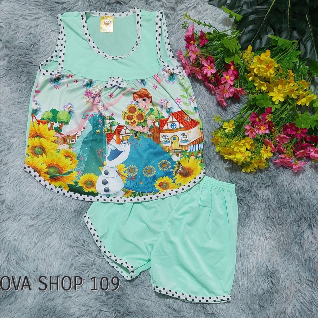 Bộ quần áo bé gái, đồ bộ côgn chúa elsa cho bé gái 1-3 tuổi, đồ bộ thun lạnh bé gái NOVA SHOP109