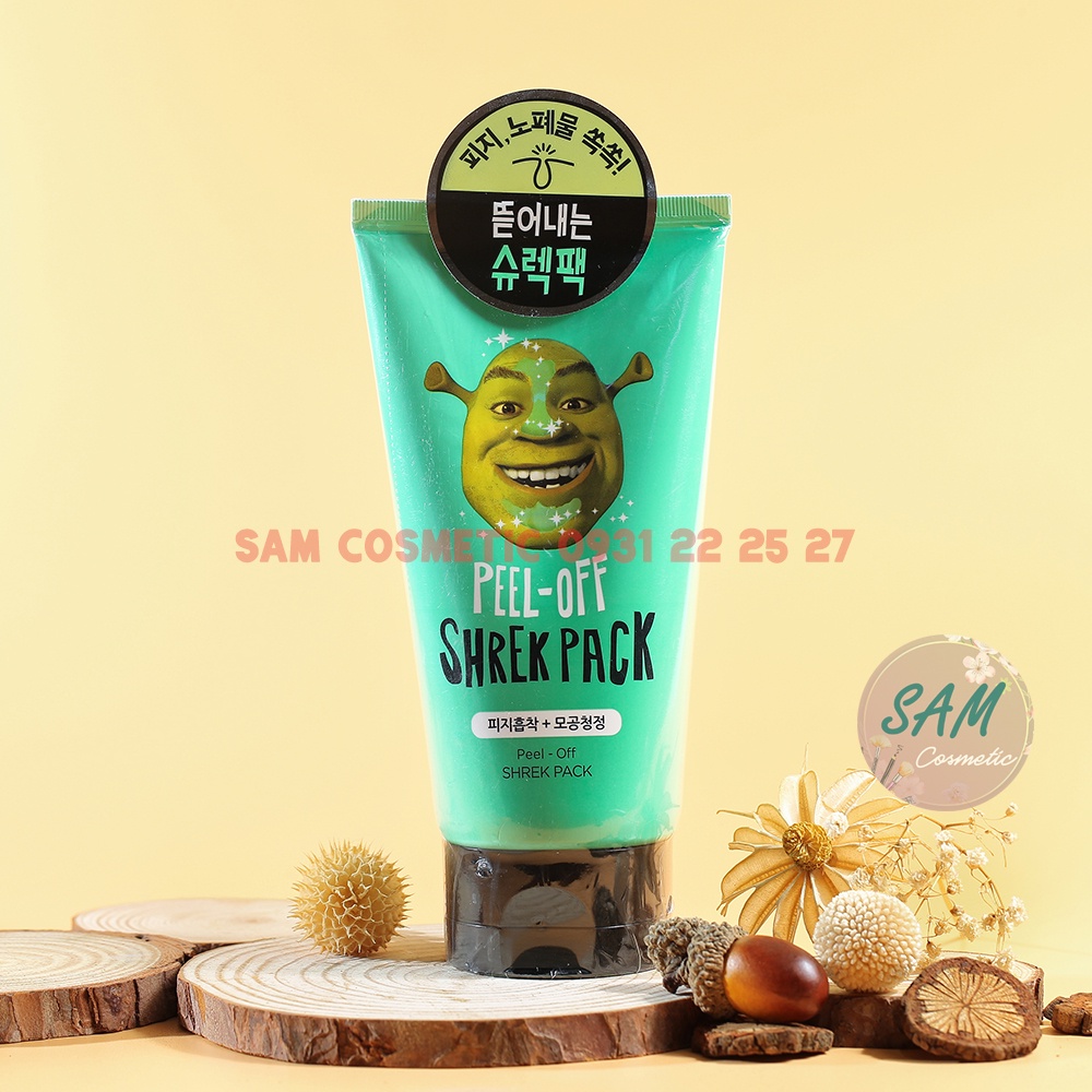 Mặt Nạ Đất Sét Real Shrek Pack - Cica Sugar Scrub | Mặt nạ lột mụn đầu đen Peel Off Shrek Pack Cho Da Dầu Mụn, Mụn Ẩn