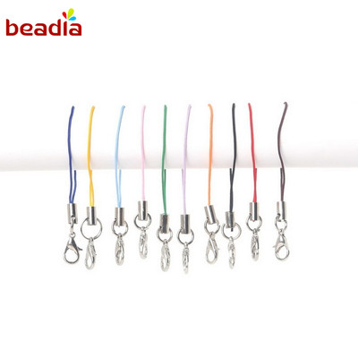 Beadia Set 100 Dây Móc Chìa Khóa Nhiều Màu Sắc Cho Điện Thoại