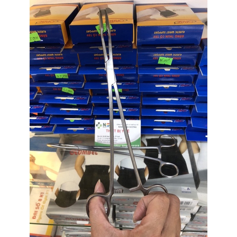 Kẹp đầu rắn - Pen đầu rắn 25cm, pank đầu rắn, pen kẹp bông sản khoa 25cm