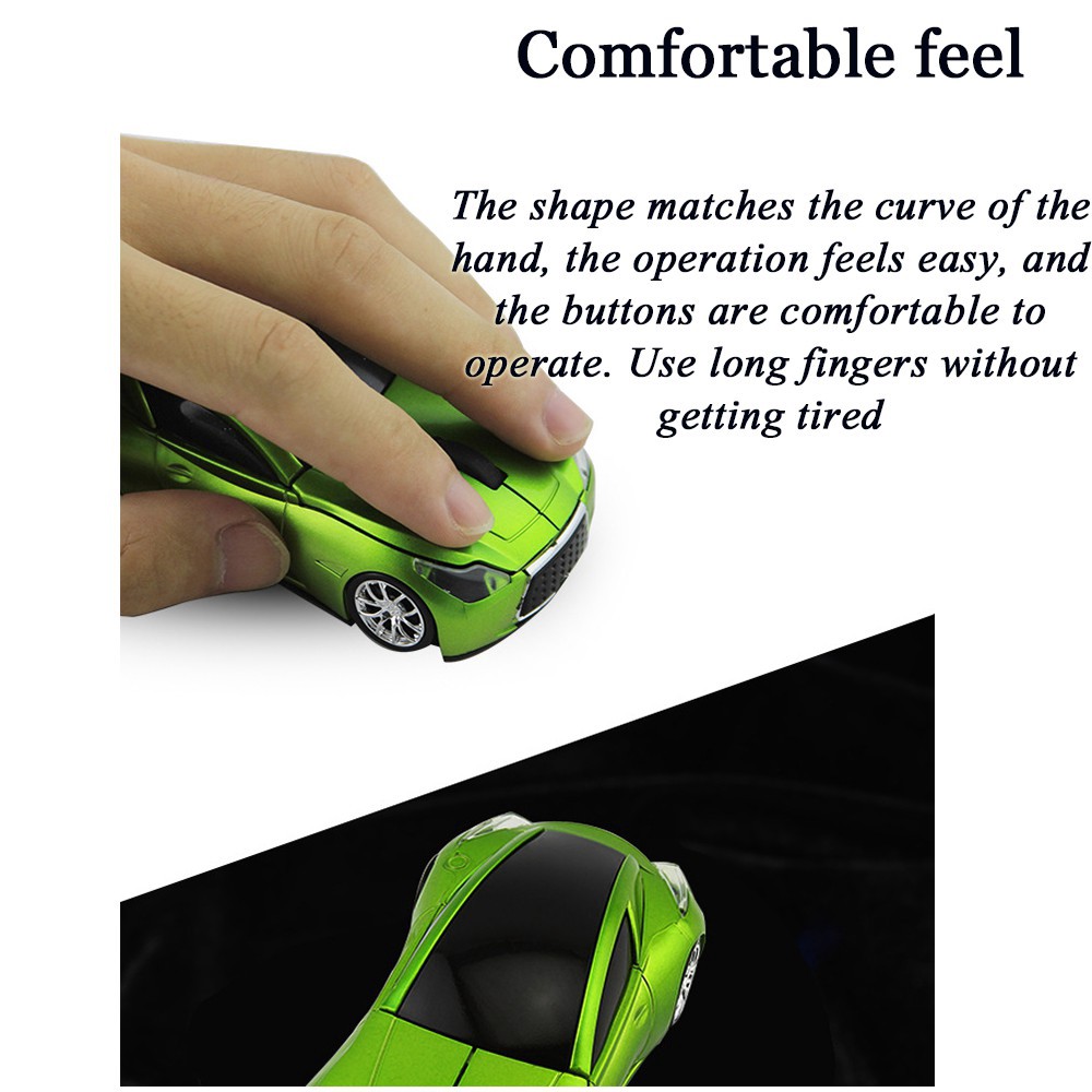 Chuột không dây 3D GTR INFINITI 2.4G 1600DPI LED Thiết Kế Tiện Dụng Cho Máy Tính PC / Mac