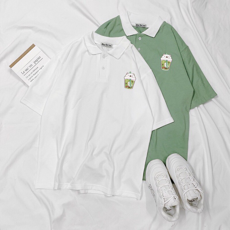 [RẺ VÔ ĐỊCH Áo Polo Tay Lỡ Unisex Form Rộng (Áo Polo Nữ Ulzzang)