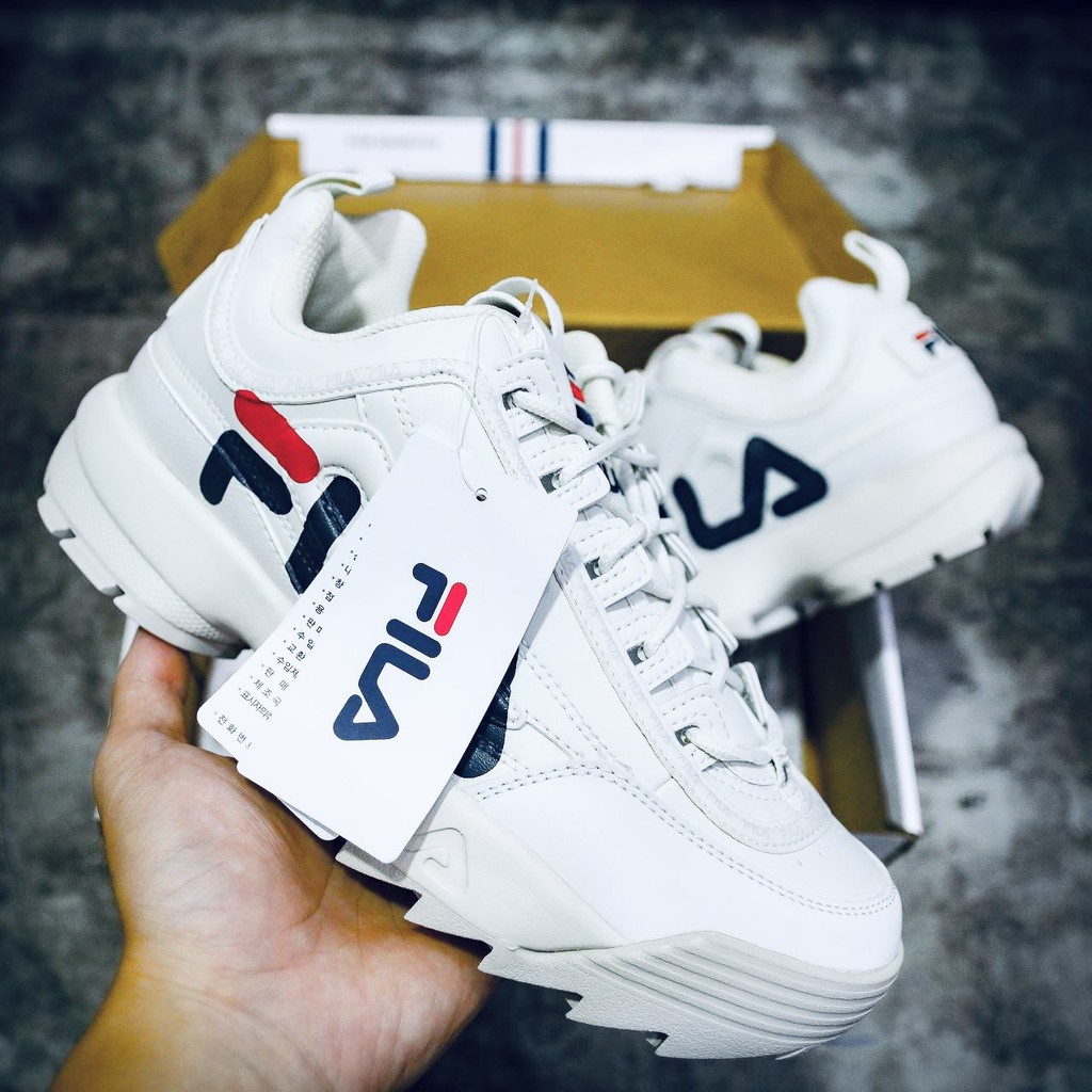 Giày Sneaker Nữ Tăng Chiều Cao Fila Disruptor 2 Scotch - Hàng Chính Hãng Hàn Quốc Tôn Dáng - Chuẩn Auth