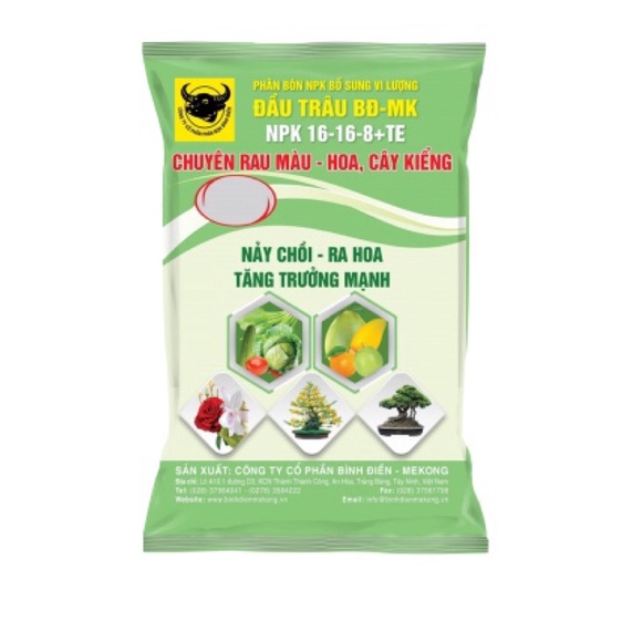 phân bón Nảy Chồi- Ra hoa NPK 16-16-8 + TE (kg) Bình Điền