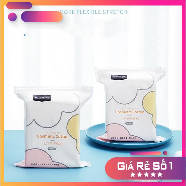 Gói 200 Miếng Bông Tẩy Trang Maycreate 