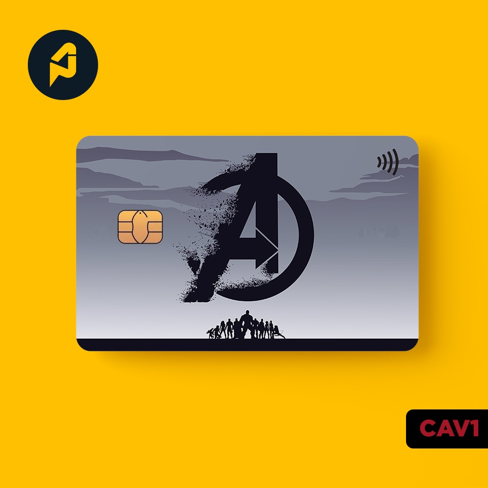 Skin Card AVENGERS (ATM Series) - Miếng Dán ATM, Thẻ Xe, Thẻ Từ, Thẻ Chung Cư - Chất Liệu Chống Xước - Chống Nước