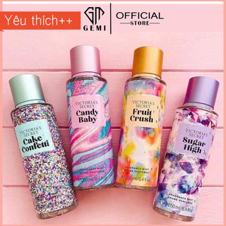 Xịt Thơm Body 💞𝑭𝒓𝒆𝒆𝒔𝒉𝒊𝒑💖 Xịt Thơm Toàn Thân Victoria's Secret Body Mist 250ml - Xịt Thơm BODY VIC Mẫu Mới [✔️Chĩnh Hãng]