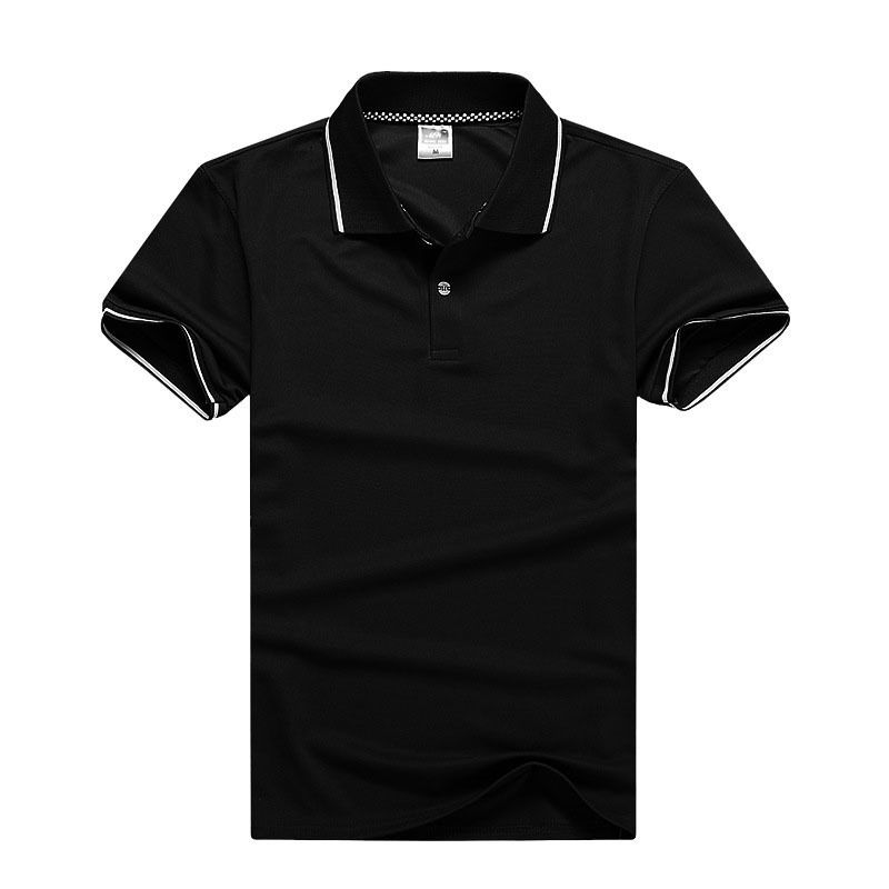IELGY Quick-drying Printed T-shirts Casual Polo Workwear Comfortable Versatile Men's Workwear Lapel