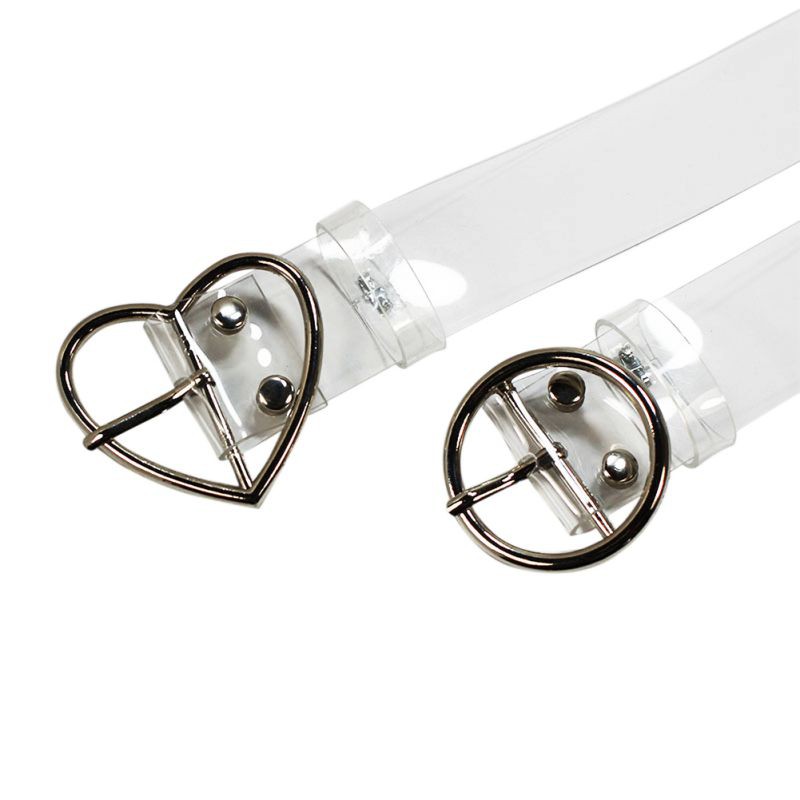 Dây thắt lưng trong suốt khóa nhựa cho nữ