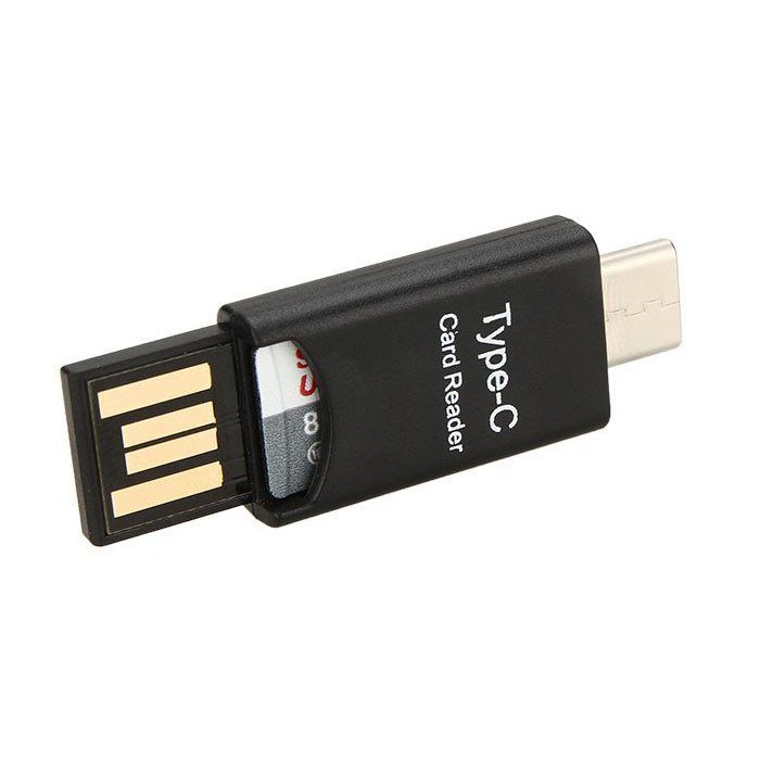 Đầu đọc thẻ nhớ USB 3.1 Type C USB-C sang Micro SD TF cho Macbook PC Cellphone