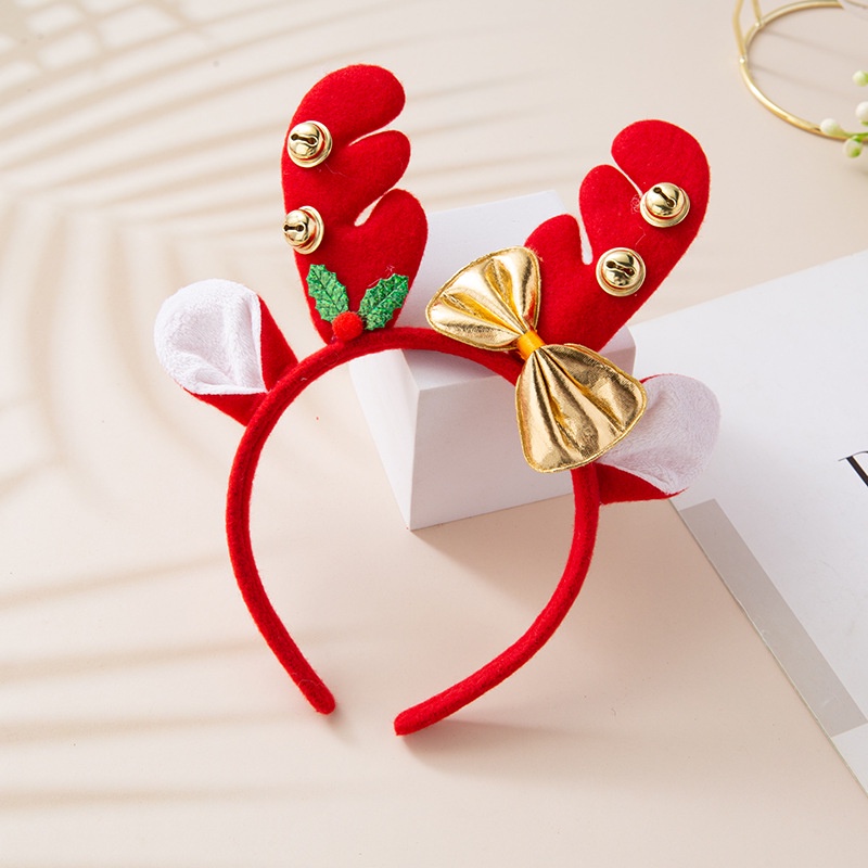 Băng đô cài tóc hình sừng tuần lộc/ông già Noel/người tuyết/tuần lộc mừng năm mới cho bé