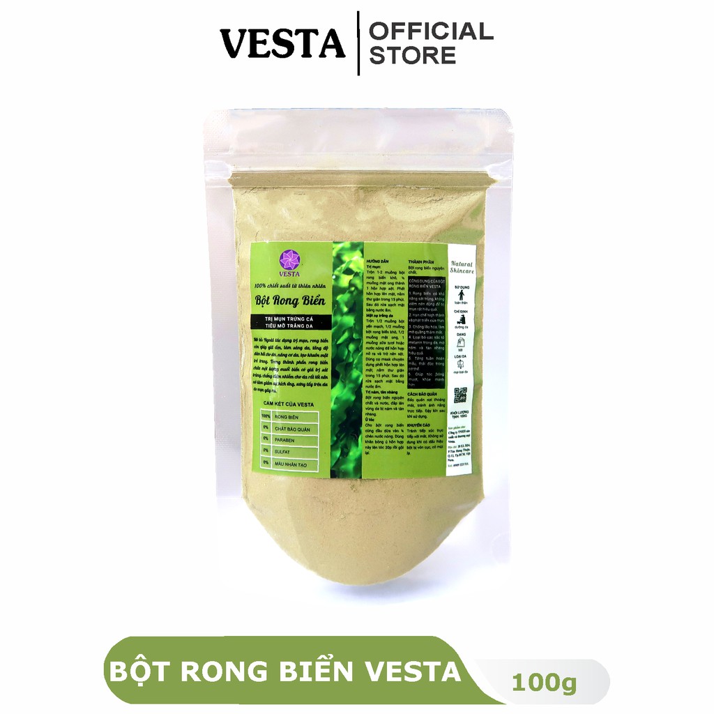 Bột Rong Biển Nguyên Chất Vesta 100g