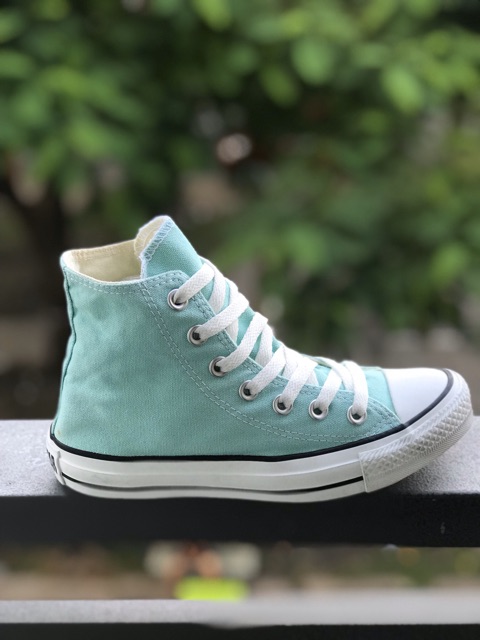 Giày converse 2 hand real màu xanh mint size 35 fix 35.5