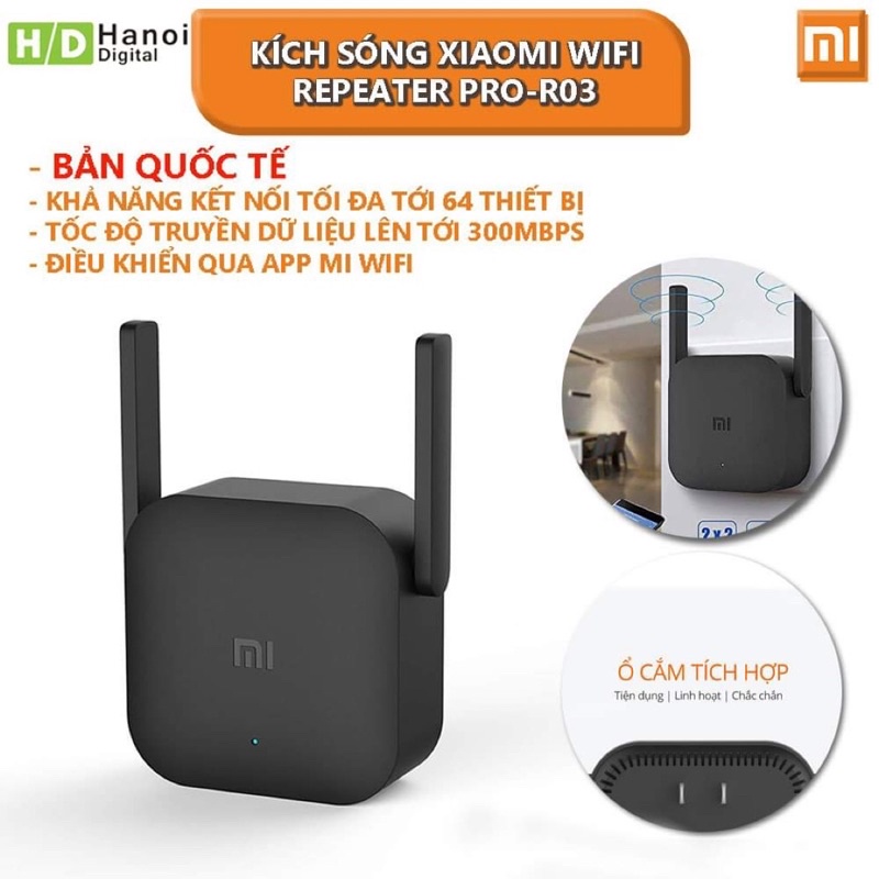 Bộ Kích Wifi Xiaomi Repeater Pro