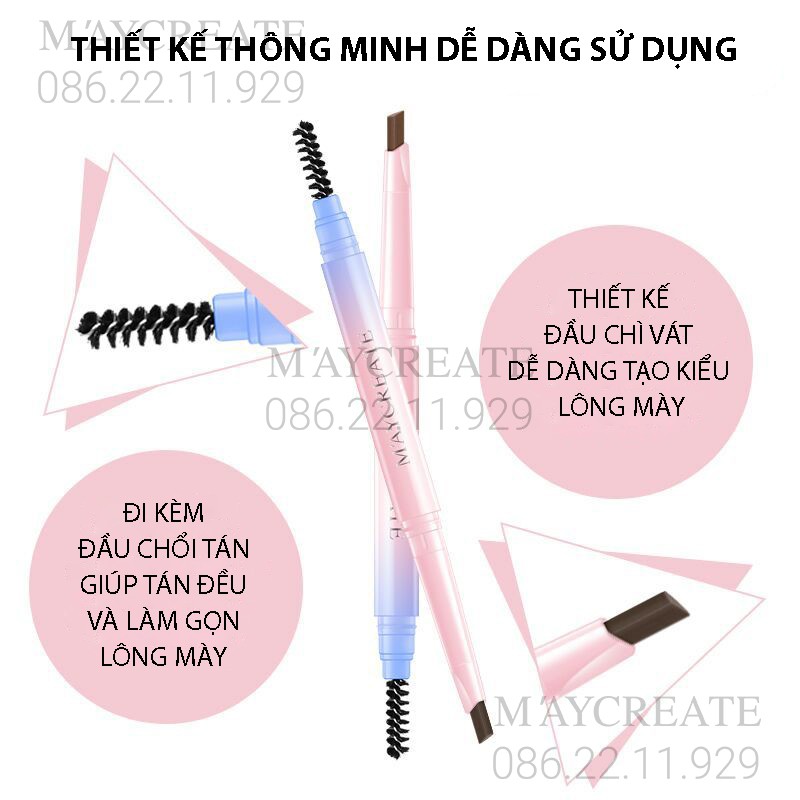 Chì Kẻ Mày Hai Đầu Maycreate Hàng Nội Địa Trung. | BigBuy360 - bigbuy360.vn