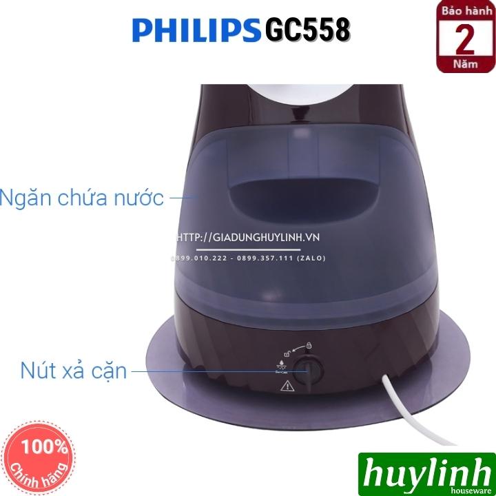 [Mã ELHAMS5 giảm 6% đơn 300K] Bàn ủi hơi nước đứng Philips GC558 - bảo hành 2 năm chính hãng