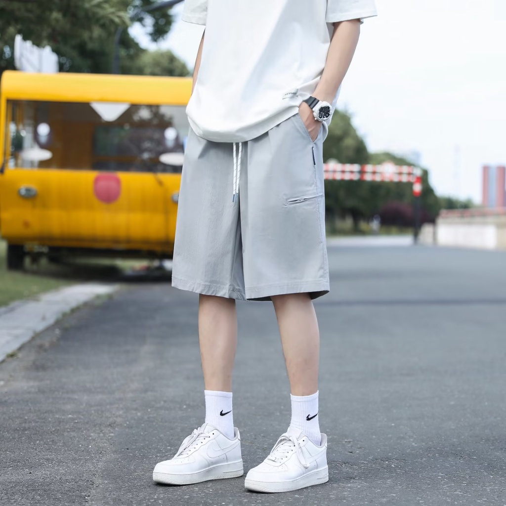 Quần Short Thể Thao Lưng Thun Ống Rộng Thoải Mái Thời Trang Cho Nam size M-2XL