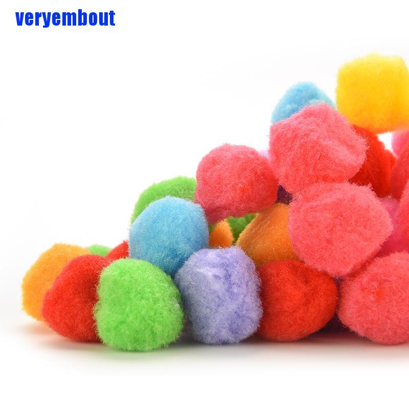 Set 100 Hạt Pom Pom 10mm 20mm 30mm 40