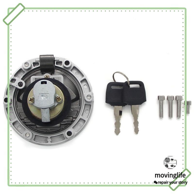 Bộ Ổ Khóa Bình Nhiên Liệu + Chìa Khóa Dành Cho Xe Mô Tô kawasaki ninja 250ninja300z250z250sl gpx demon gr200
