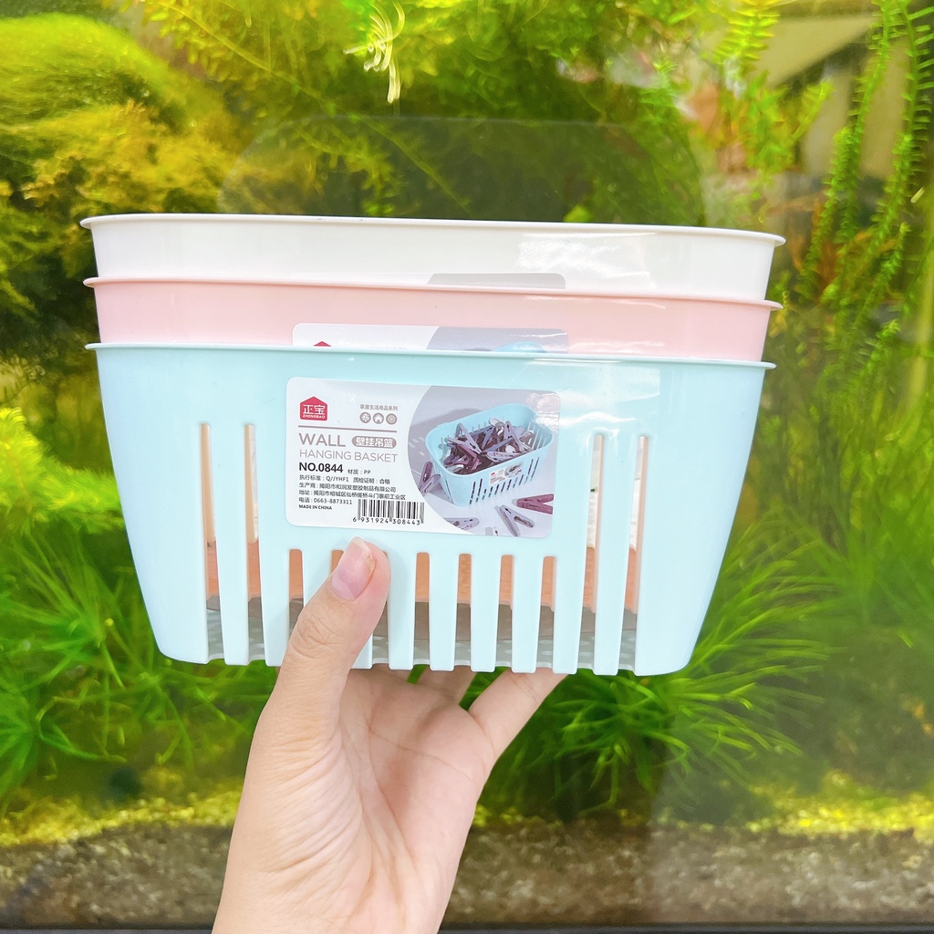 Giỏ rổ dán tường nhà bếp nhà tắm treo vật dụng bàn chải bông tắm , nhà bếp tiện dụng