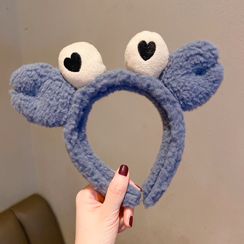 Bờm rửa mặt băng đô cài tóc hình cua cute dễ thương BT16
