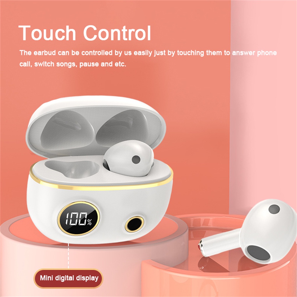 Wireless *Earbud [ABS]![Plastic] *Bluetooth-compatible 5 0 Waterproof Portable [Rechargeable]![USB Charging] DynamicELEN