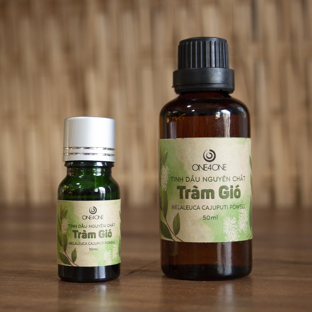 Tinh Dầu Tràm Gió Thiên Nhiên Nguyên Chất 100% One4One 10ml - 50ml - Cajeput Essential Oil