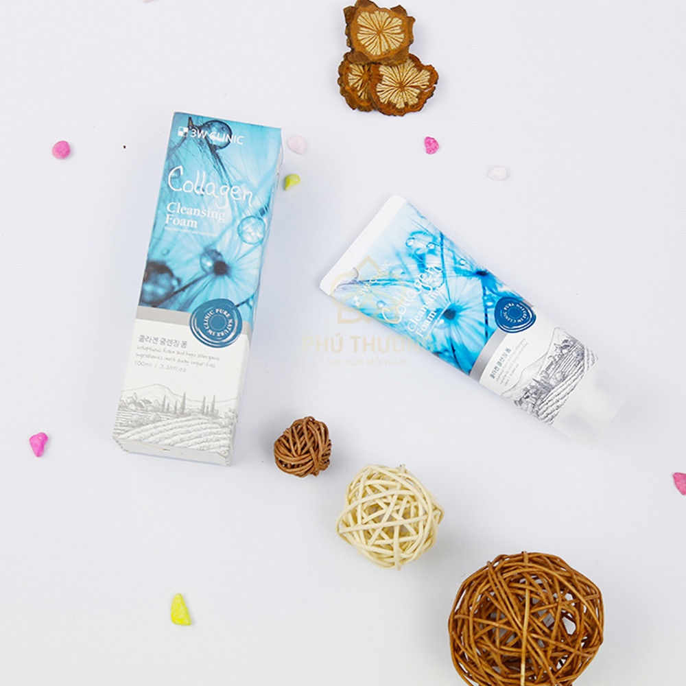 Sữa Rửa Mặt 3W Clinic Collagen Cleansing Foam 100ml
