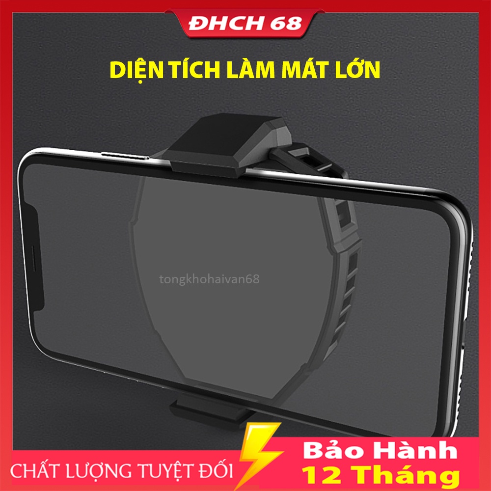 Quạt Tản Nhiệt Điện Thoại Sò Lạnh MEMO DL05 Chơi PUBG FF ROS Siêu Lạnh, Hiển Thị Nhiệt Độ, LED RGB, Kẹp 2 Chiều Cao Cấp