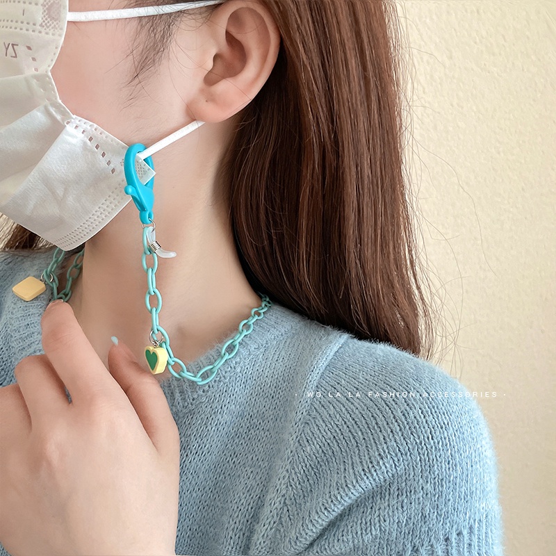 Dây Đeo Kính Chống Thất Lạc Màu Sắc Ngọt Ngào Phong Cách Hàn Quốc