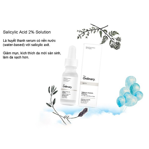 Serum The Ordinary Salicylic Acid 2% Solution. tinh chất tẩy tế bào ra chết, ngăn ngừa mụn | BigBuy360 - bigbuy360.vn