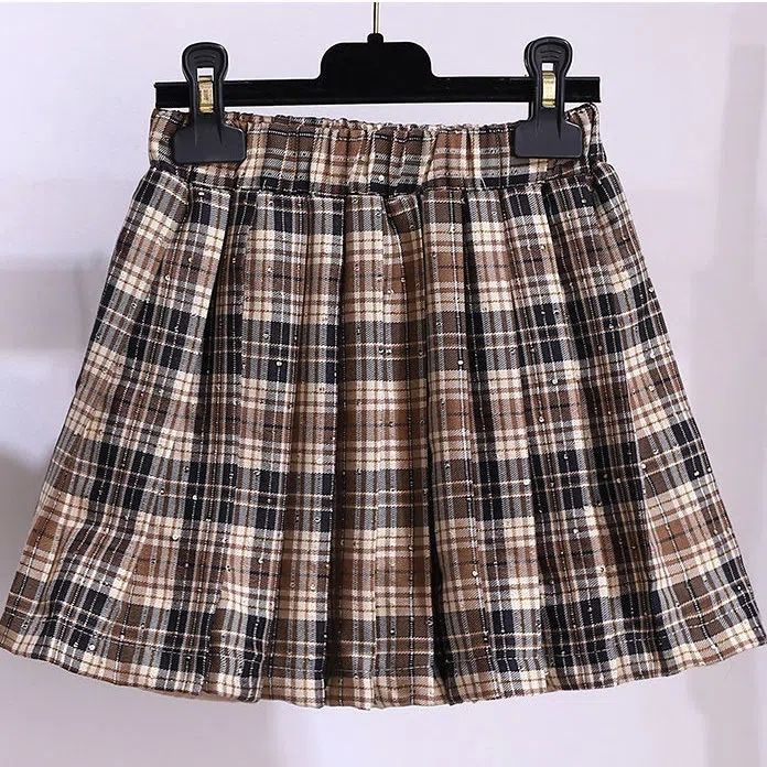 Gmn Set Áo Sweater Và Chân Váy Xếp Ly Phong Cách Phương Tây Thời Trang Xuân Thu 2022 Mới Mẻ Cho Bé Gái Tw