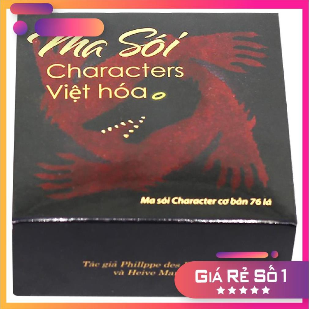 Sale lớn:  [Tặng bài Uno] Bộ Ma sói Character Việt hóa mới Boardgame
