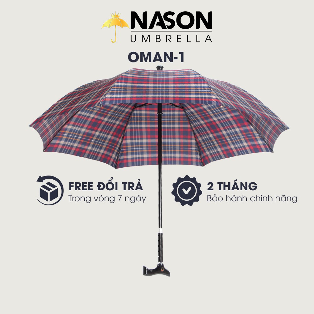Dù thẳng kiêm gậy chống sang trọng độc đáo Nason Umbrella OMAN-N1, dù che mưa che nắng độc đáo dành cho phái mạnh