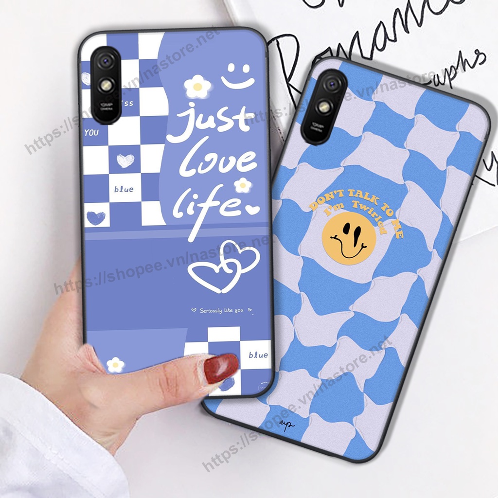 Ốp lưng Xiaomi Redmi 7A / 8A / 9A trái tim mặt cười, gấu cute thể thao cá tính