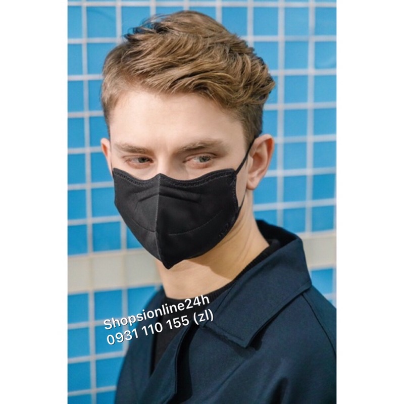 ✅ Hộp 10 cái khẩu trang 6D Pt mask Phương Tuyến màu Đen