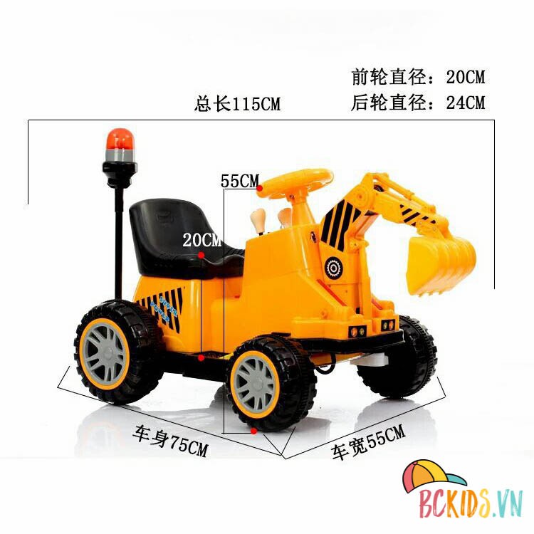 Xe cẩu điện trẻ em cỡ ĐẠI. xe cẩu điện cho bé có bình ắc quy chắc khỏe