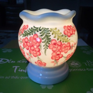Đèn Xông Tinh Dầu Bát Tràng Cỡ To Cao 15cm