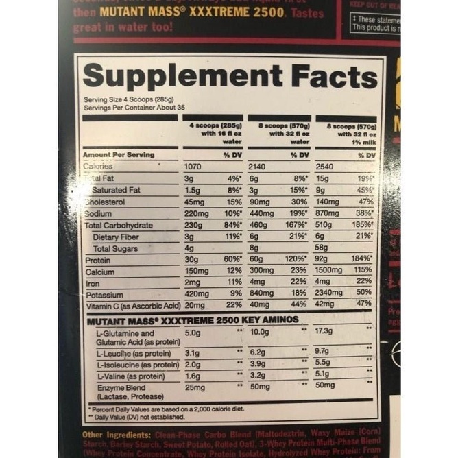 MASS GAINER MUTANT MASS 22LBS , SỮA TĂNG CÂN TĂNG CƠ NHANH CHÓNG - MASS CANADA