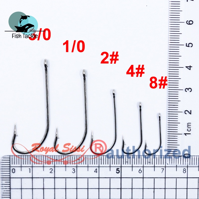 Set 10 Lưỡi Câu Cá Bằng Thép Carbon Cao Cấp 8# 4# 2# Móc Câu Cá 1/0 3/0 Chuyên Dụng Chất Lượng Cao