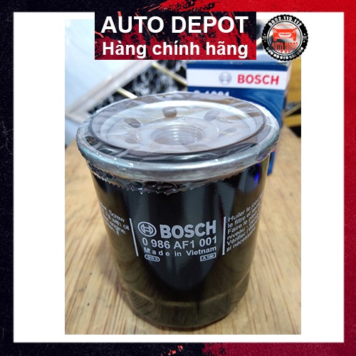 Lọc nhớt Bosch O 1001 chính hãng dùng cho ô tô Ford Mazda Kia Morning Huyndai I10 Nissan Mitsubishi