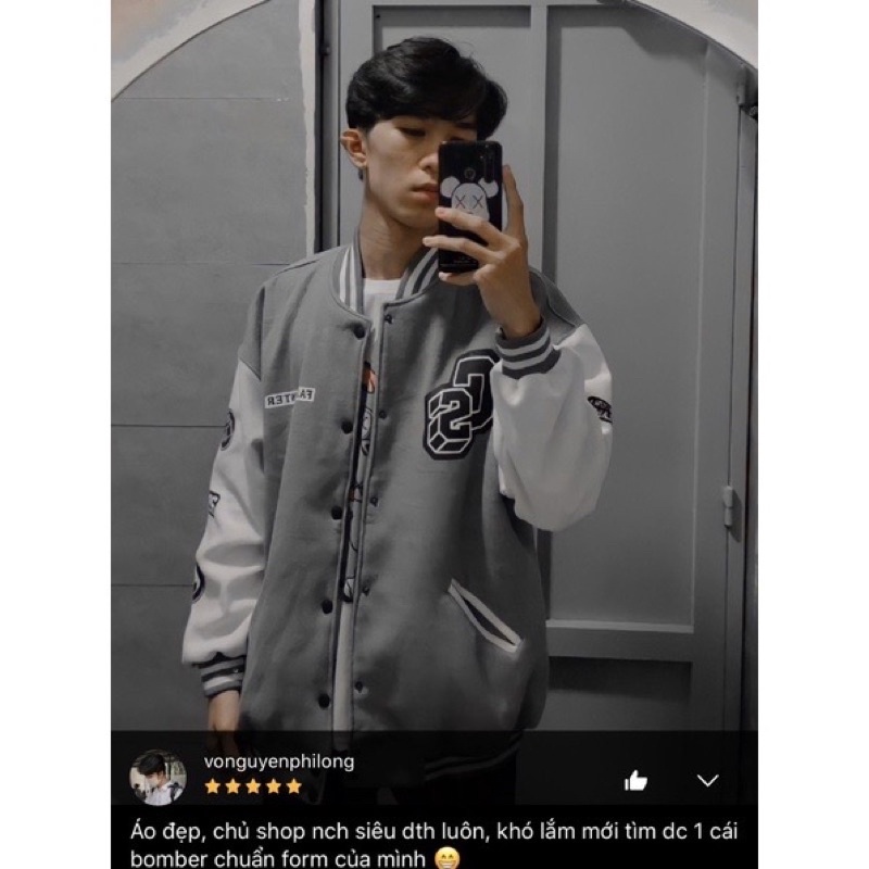 Áo Khoác Bomber Nỉ Bóng Chày In Hình Siêu Rõ Nam, Nữ Unisex GiGiHouse , Áo Cadigan Nỉ In Hình-AKNINGS