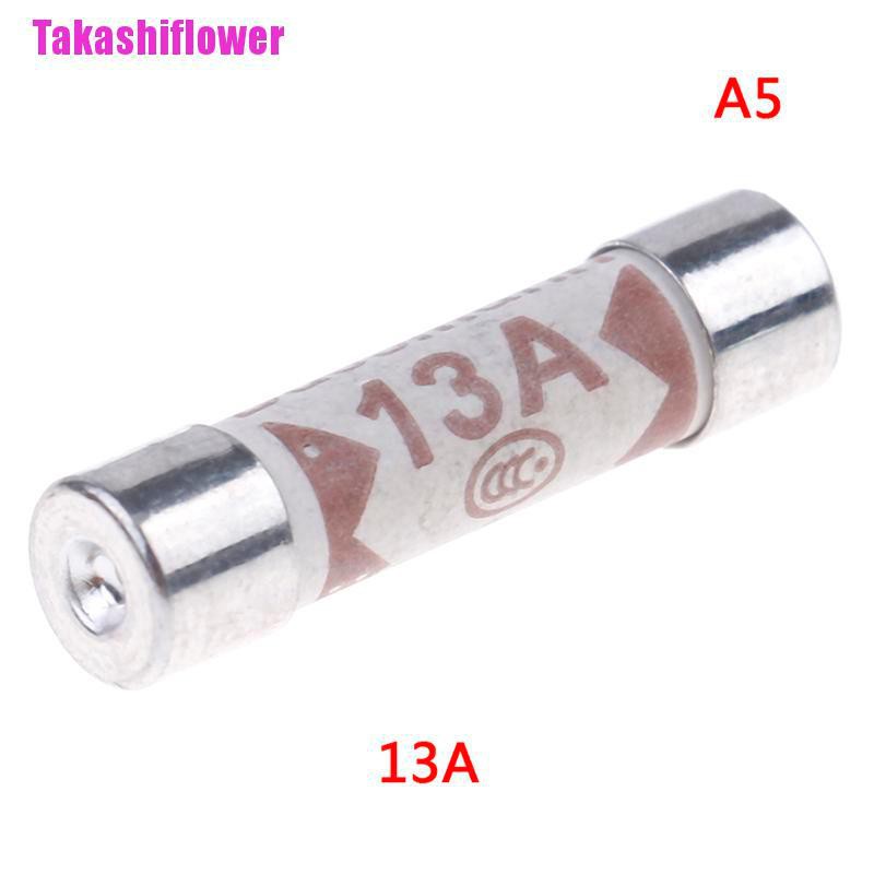 (Hàng Mới Về) Cầu Chì Gốm Sứ 6mm X 25mm Bs1362 1a 3a 5a 10a 13a Amp 250v