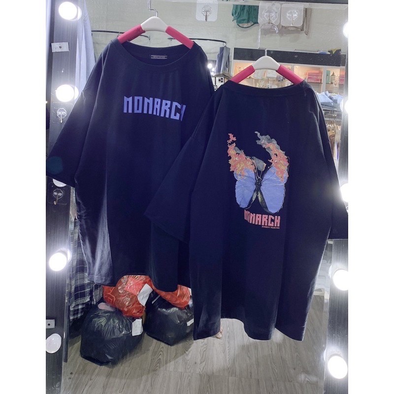 [Rẻ Vô Địch Áo Thun Phông Tay Lỡ Form Rộng Hình Bướm Monar Unisex (Ảnh Thật)